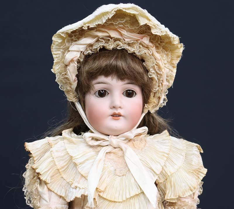 売り切り■ クイーンルイーズ アンティーク ビスクドール 60cm スリープアイ ドイツ Queen Louise拍卖