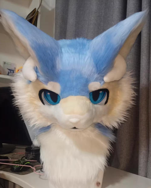 ★着ぐるみヘッド ドラゴン NO.411 青 ブルー 全頭ヘッド ケモノ ファースーツ ぬいぐるみ コスプレ コスチューム kigurumi 一点物拍卖