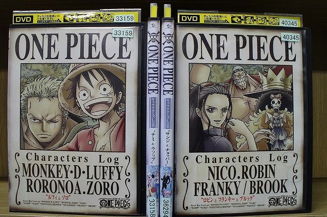 DVD ONE PIECE ワンピース キャラクターズ Log 全4巻 ※ケース無し発送 レンタル落ち ZS3132拍卖