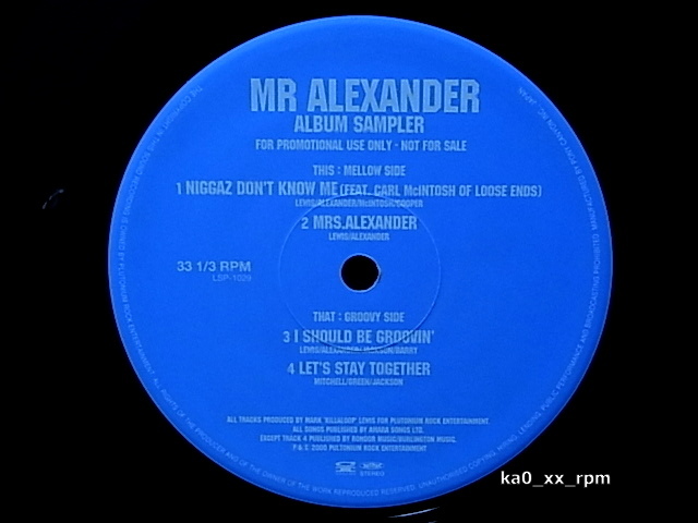 ★☆Mr. Alexander「Album Sampler」プロモオンリー!☆★5点以上で送料無料!!!拍卖