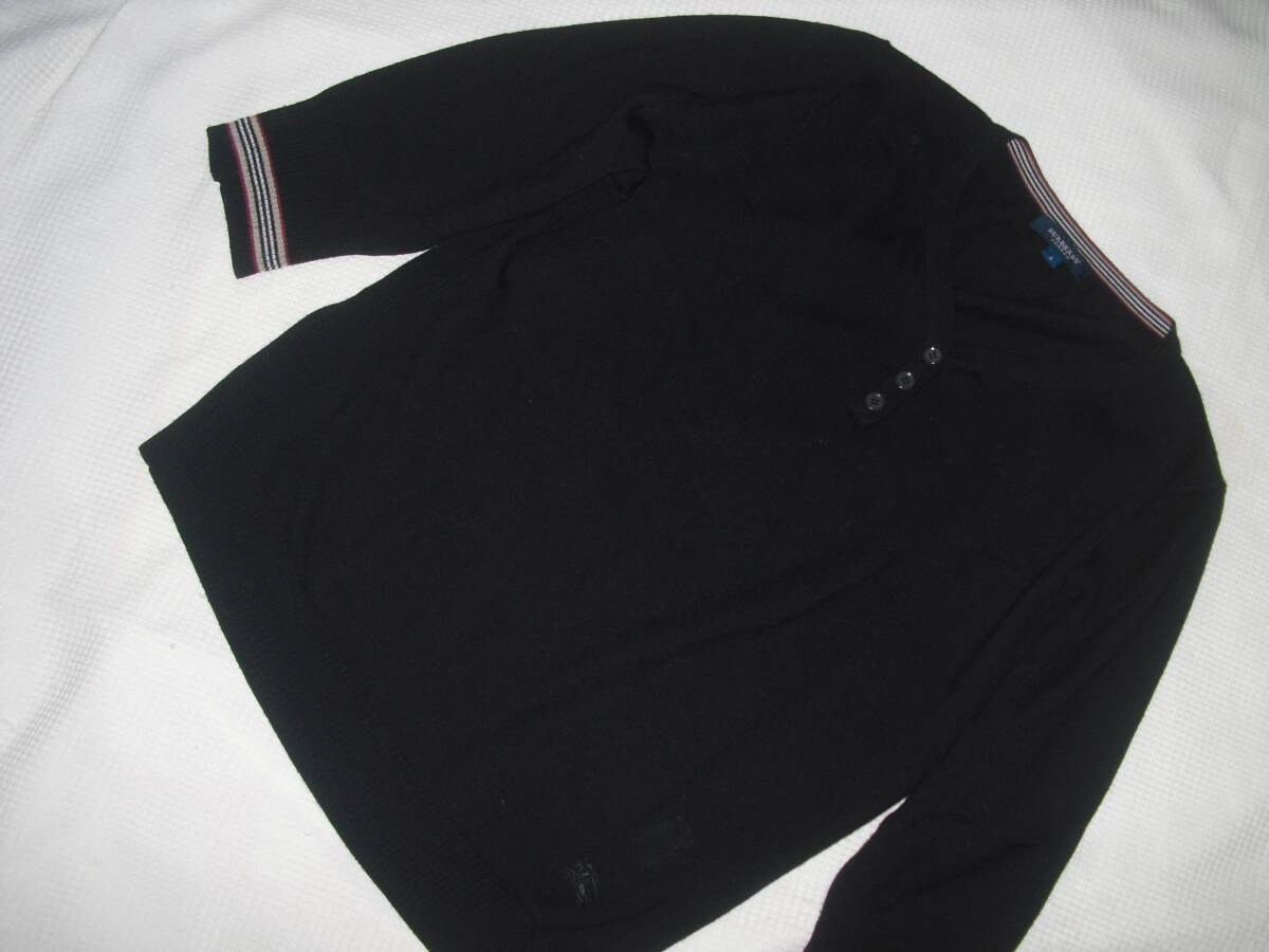 バーバリー セーター 4 (毛&ナイロン&ポリウレタン) 黒 拍卖