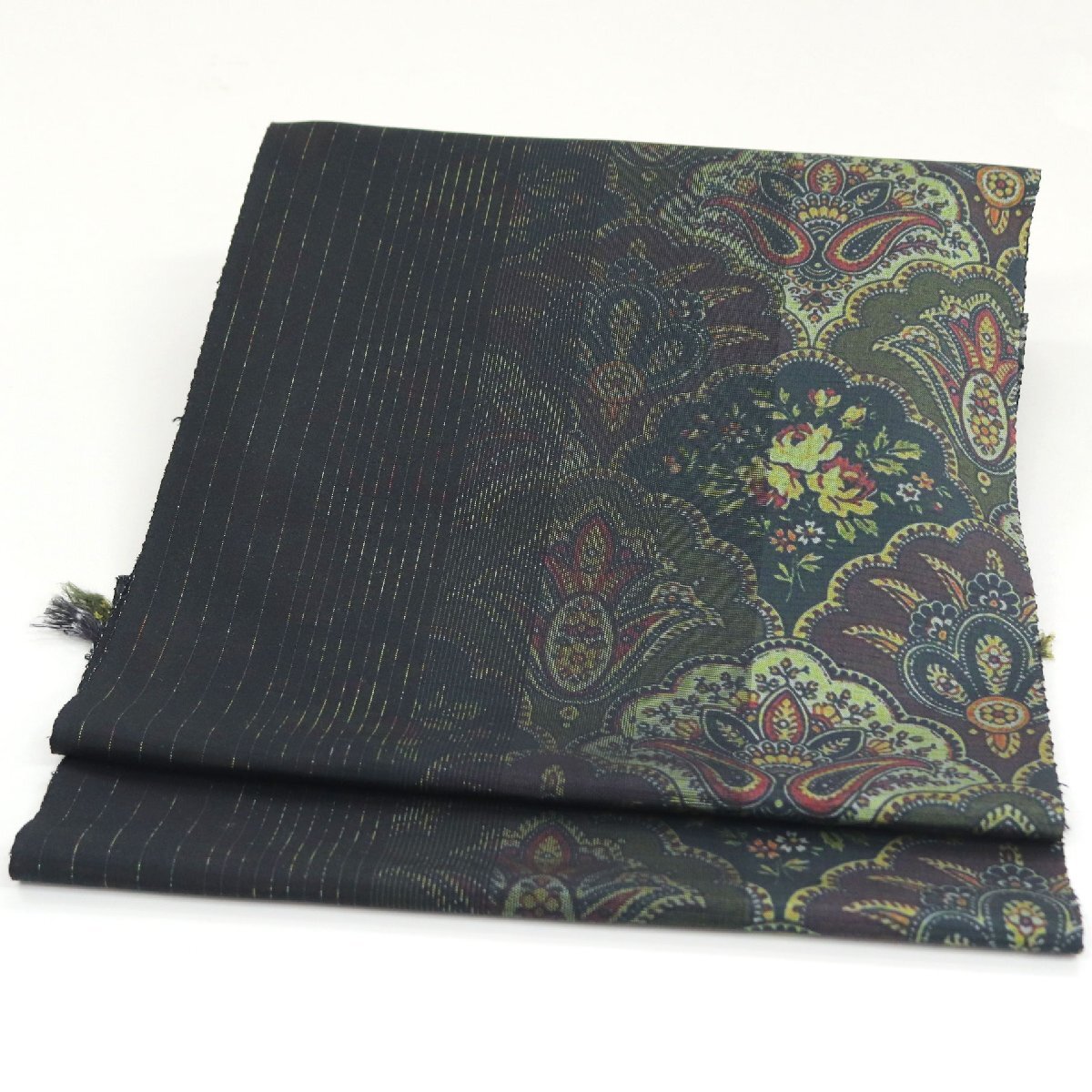 和遊館 ONK2770 本場縞大島 染め 九寸 名古屋帯拍卖