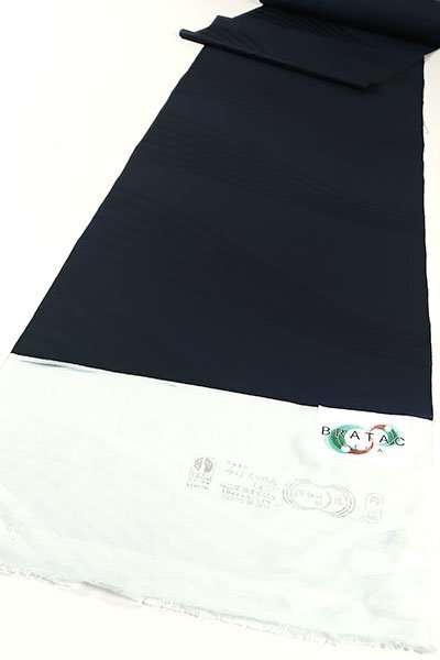 和遊館 KKK792 単衣 夏 丹後ちりめん BRATAC シルク 紋紗織小紋 着尺 着物 コート拍卖