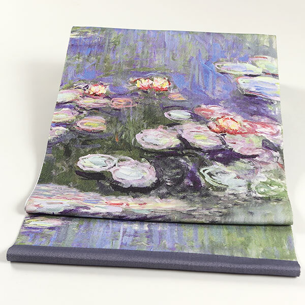 和遊館 即決ona4592 お仕立て付き 西陣 酒井守 おしゃれ 染め 九寸 名古屋帯 クロード モネ 睡蓮 有名画家作品拍卖