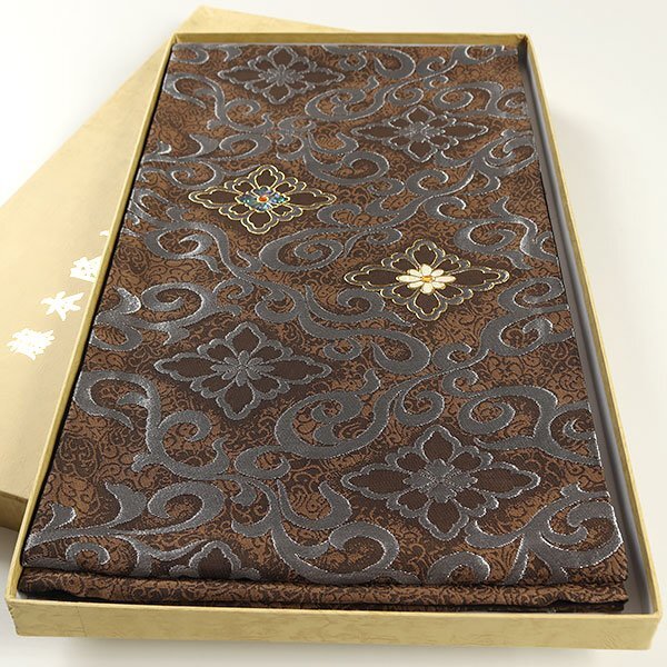 和遊館 OFK2382 西陣織 藤本隆士 宝石シリーズ 高級 袋帯 シトリン拍卖