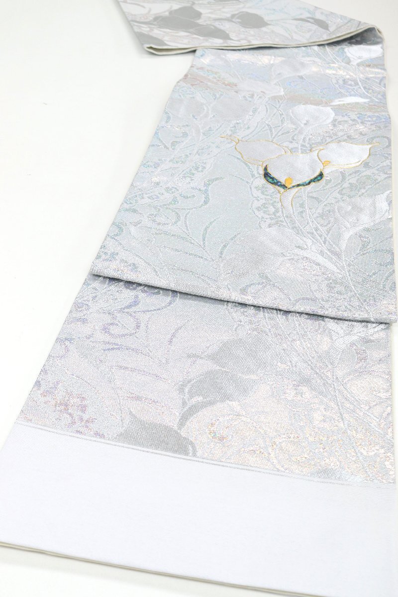 和遊館 OFK2359 西陣 華翔苑 藤本仁 螺鈿 袋帯 カラー拍卖