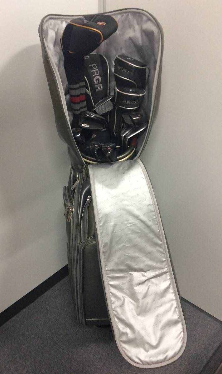 カ6◎【13本セット】※都内手渡し可 PRGR プロギア egg ゴルフクラブ アイアン3-9 P.A.AS.S PC-01 egg7 DATA ドライバー バッグ付 現状品拍卖