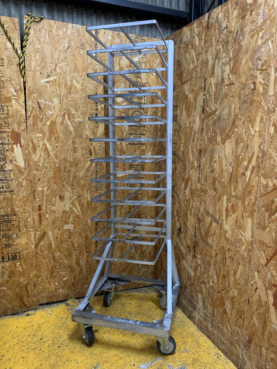 a(7708) 天板ラック トンボラック 片袖 天板収納 製菓用品 パンラック 鉄 W530D500H1700 直接引き取り歓迎 大阪拍卖