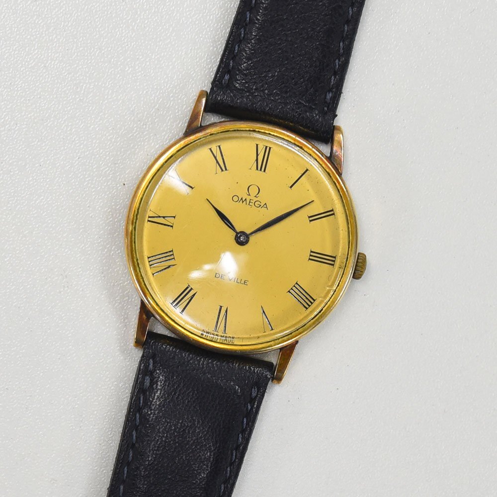 1円 可動品 腕時計 オメガ OMEGA デビル デヴィル 機械式 手巻き メンズ SS 同梱不可拍卖