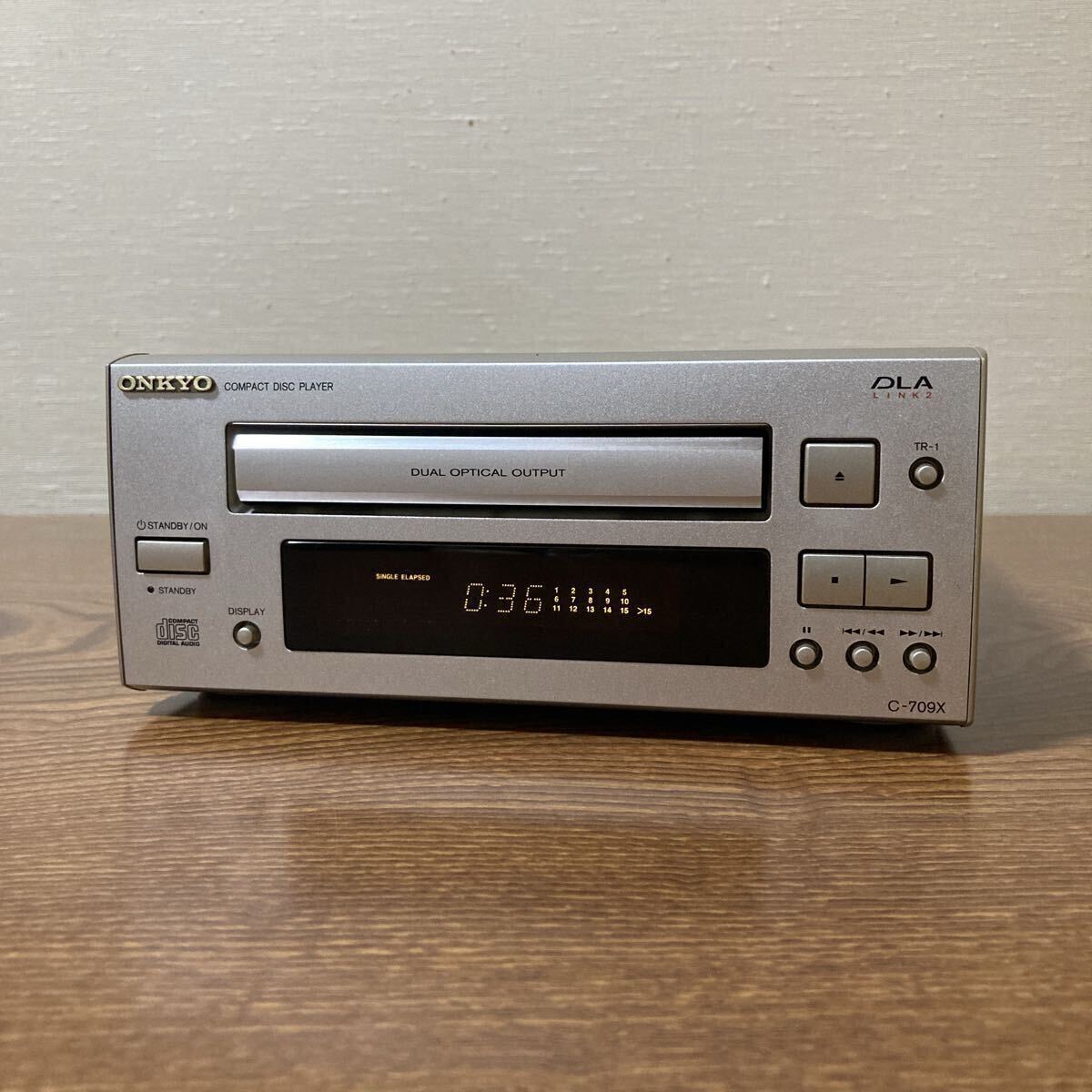 ONKYO オンキョー CDプレーヤー C-709X ピックアップレンズ トレーベルト交換済 (C-705Xの上級グレード機)拍卖