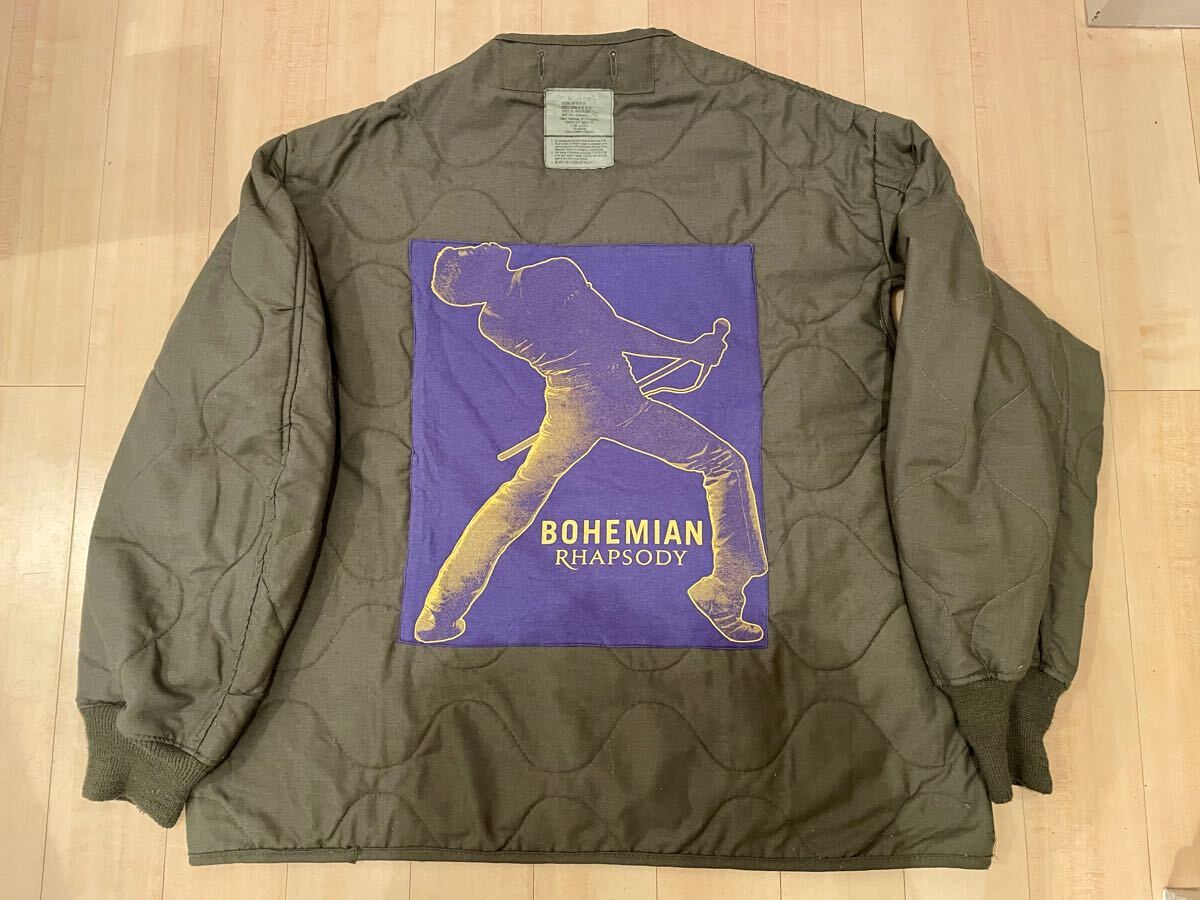 レア! クイーン QUEEN ミリタリー キルティングライナー ビンテージ ライナー M-65 米軍 ラウンドアバウト ボヘミアン ラプソディ 古着拍卖