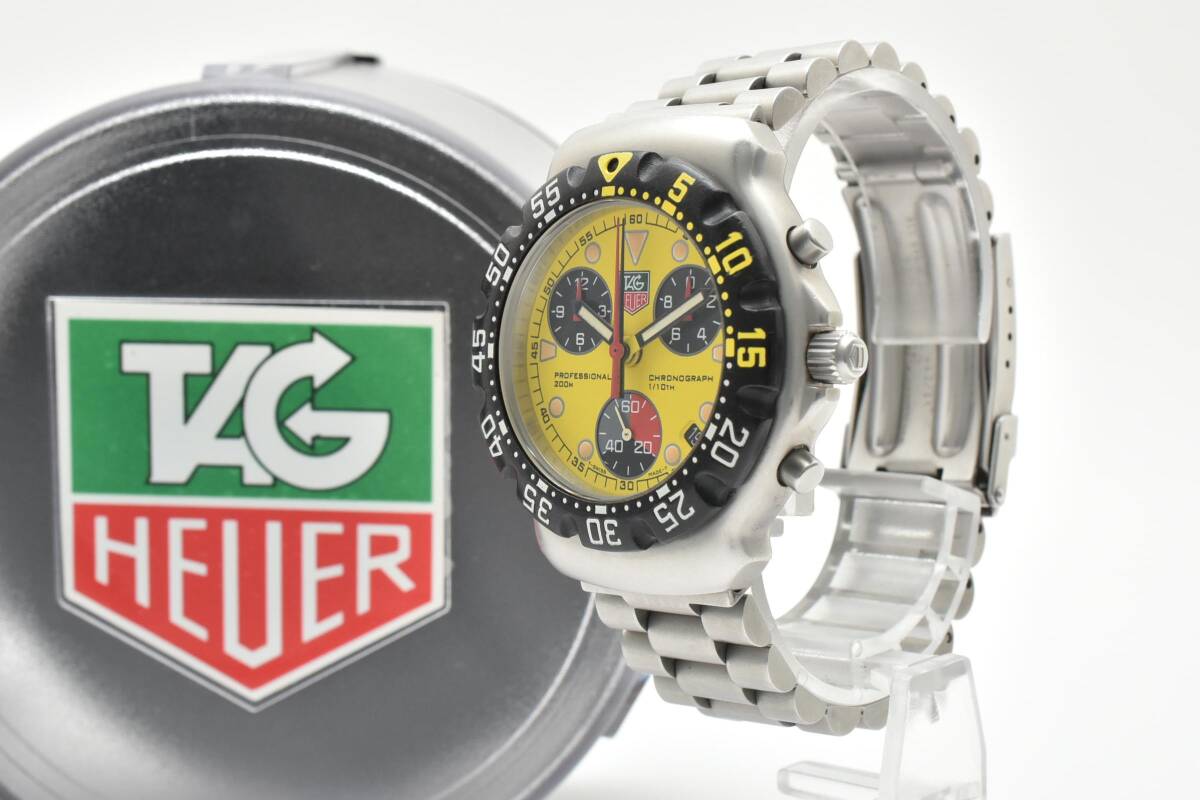 【希少美品 稼働品】TAG Heuer CA1213 タグホイヤー イエローダイアル拍卖