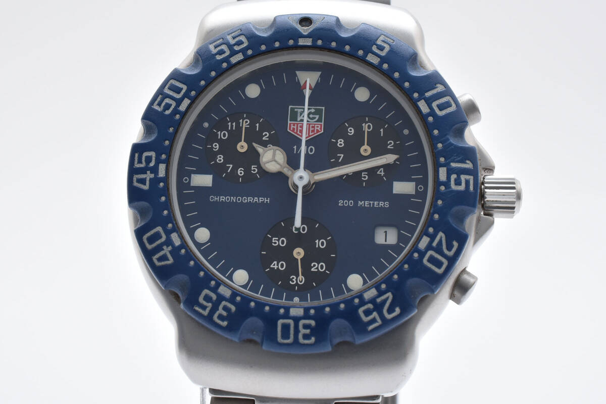 【美品 稼働品】TAG Heuer 570.513 タグホイヤー ブルーダイアル 新品電池!拍卖