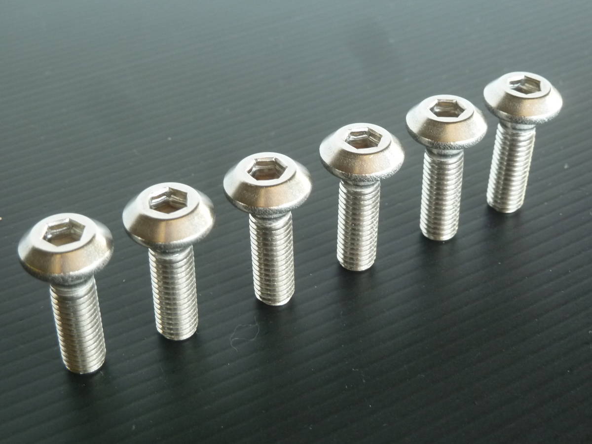 ネコポス XJR400 XJR400R XJR1200 XJR1300 ディスクローター ステンレスボルト 6本セット 新品拍卖