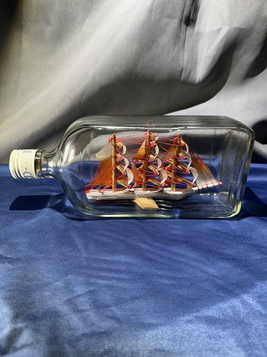 置物 ボトルシップ 帆船模型 インテリア拍卖