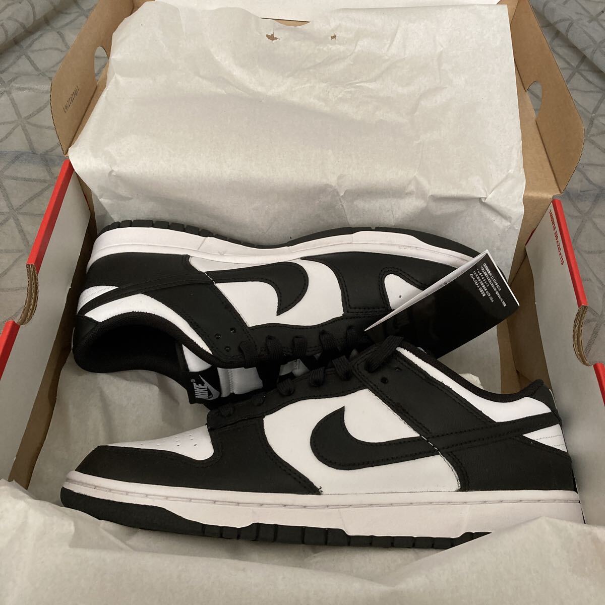 NIKE DUNK LOW RETRO WHITE BLACK DD1391-100 (ホワイト/ホワイト/ブラック)US10 ナイキ ダンク ロー ホワイト パンダ拍卖