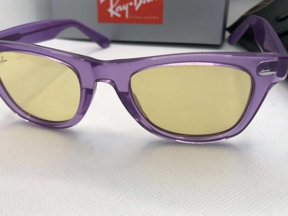 Ray-Ban ☆ レイバン ★ 1円〜スタート ・キムタク着用・ RB2140・WAYFARER ・ 新品・未使用・ウェイファーラー・ バイオレット★拍卖