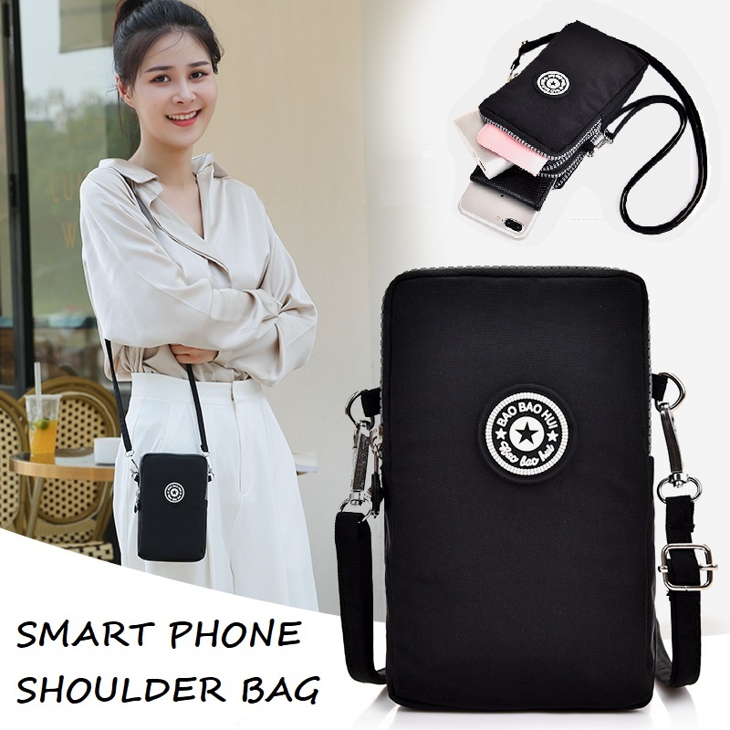 スマホ ショルダー バッグ 6 ブラック拍卖