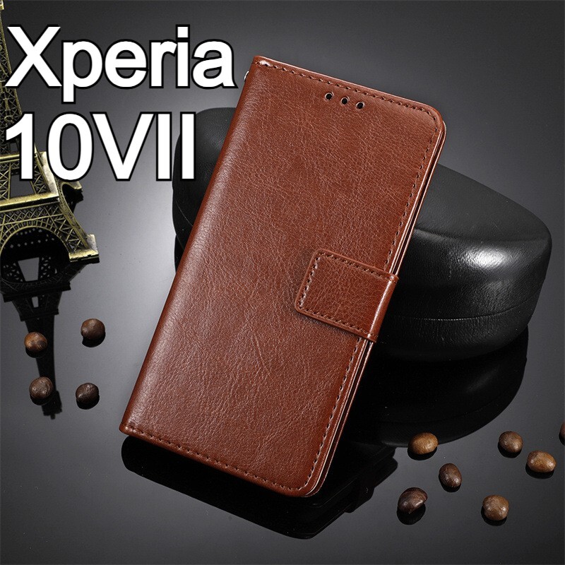 Xperia 10VII 手帳型 ブラウン スマホケース (ゆうパケ)拍卖