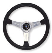 新品未使用 NARDI ナルディ SMOOTH LEATHER ブラック&ポリッシュスポーク N132 360mm 正規品 ステアリング 20251108 J拍卖