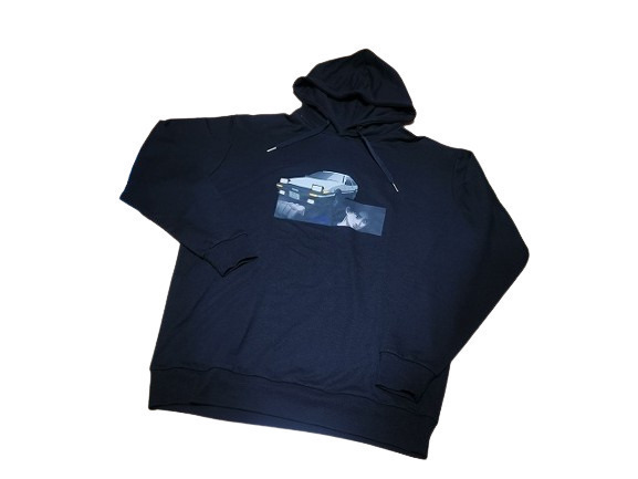 【新品】頭文字D 藤原拓海 86 パーカー【M】黒◆ 長袖 シャツ イニシャルD 秋名 Initial D MFゴースト MF GHOST しげの秀一拍卖