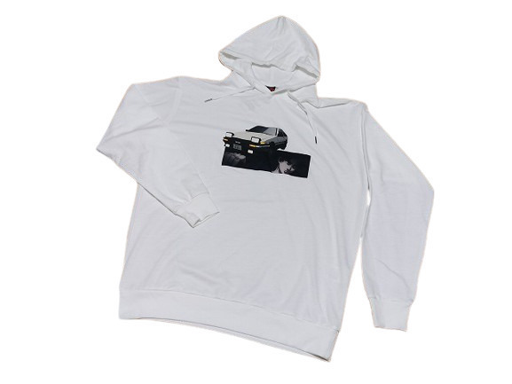 【新品】頭文字D 藤原拓海 86 パーカー【L】白◆ 長袖 シャツ イニシャルD 秋名 Initial D MFゴースト MF GHOST しげの秀一拍卖