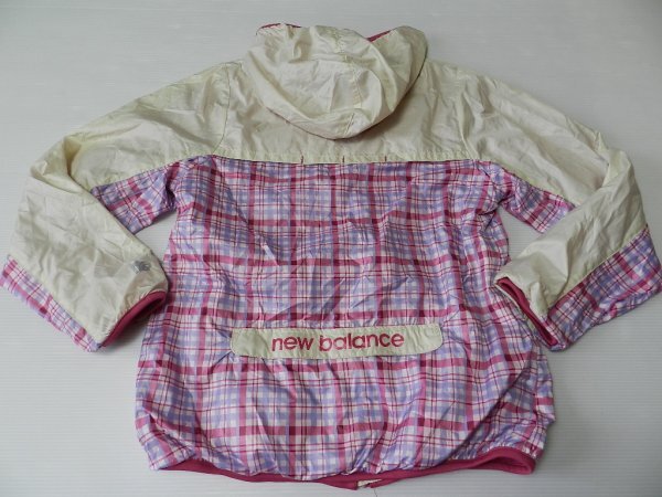 レディース■new balance/ニューバランス製!【可愛い!★ピンク等チェック模様!】フーディジャケット・フルジップ!/Mサイズ拍卖