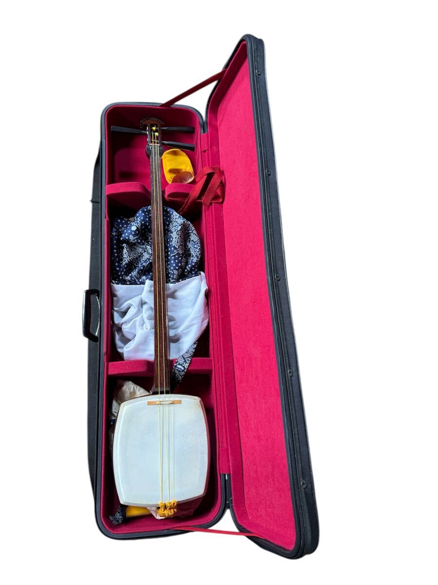 三味線 K18刻印 高級糸巻き 民謡 地唄 和楽器 弦楽器拍卖