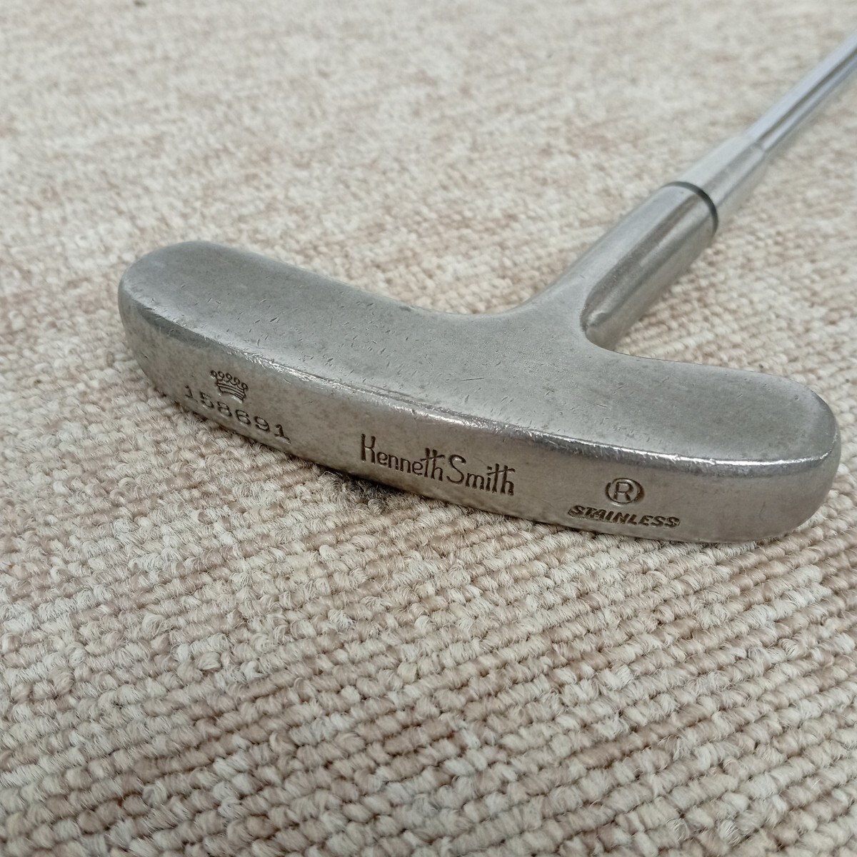 usB-834 Kenneth Smith ヴィンテージパター 158891 ケネススミス ゴルフクラブ パター 現状品 保管品 グリップ劣化有拍卖