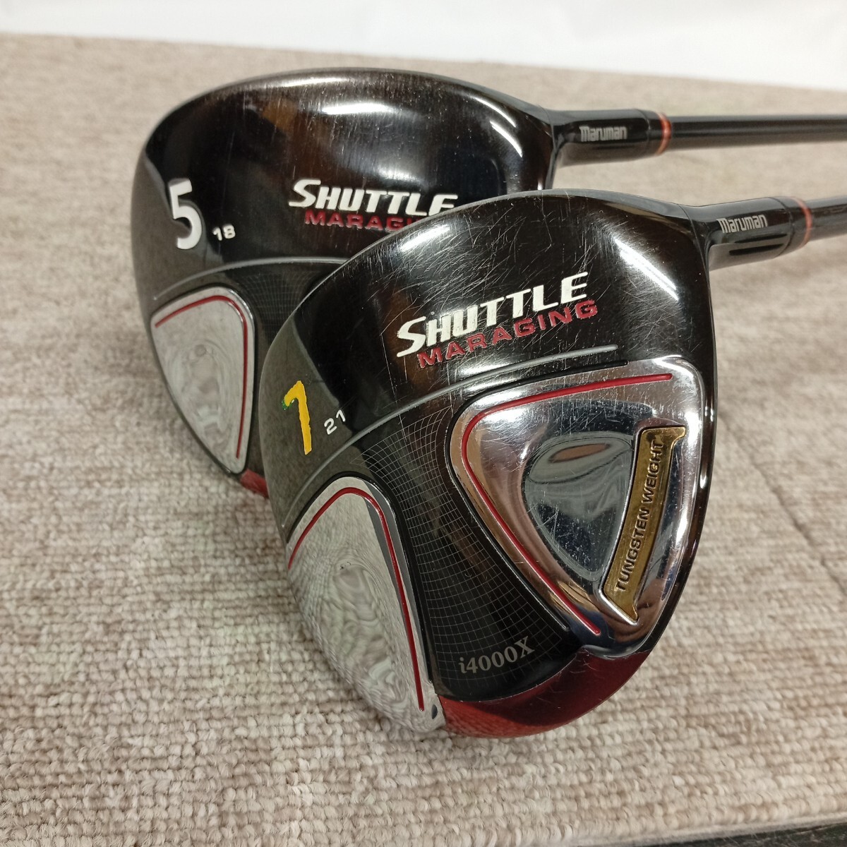usB-839 maruman マルマン SHUTTLE シャトル i4000X 5番 18度 7番 21度 フェアウェイウッド WLT TYPE-08F 現状品拍卖