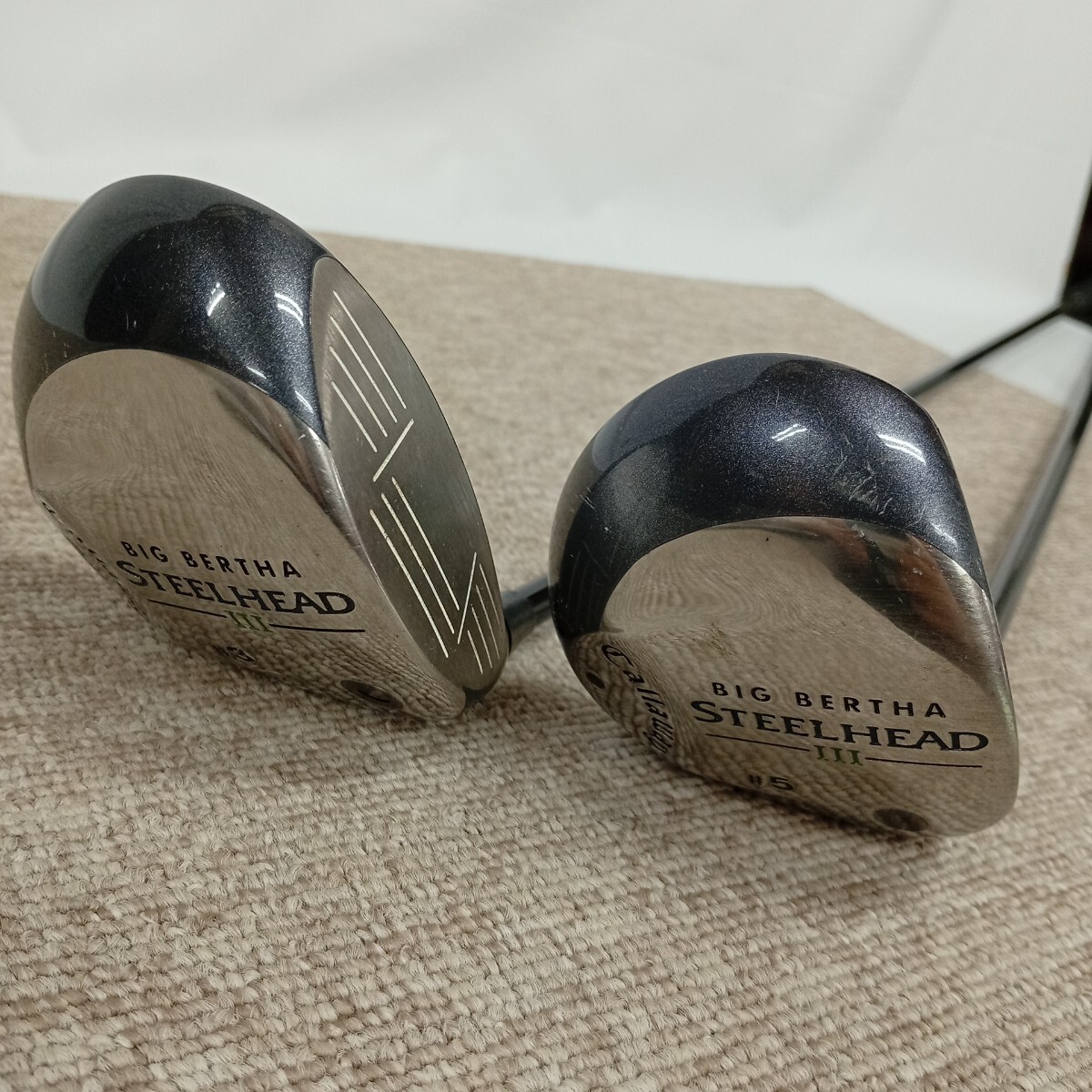 usB-840 Callaway Steelhead Ⅲ キャロウェイ フェアウェイウッド 3番 5番 FUJIKURA SHAFT ZCOM SKW BT-35 現状品 保管品拍卖