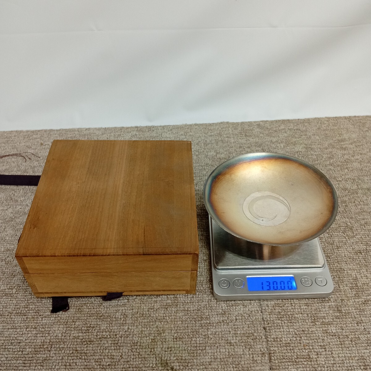 usB-849 銀杯 和光 WAKO 純銀和光 130g 純銀 銀盃 刻印あり拍卖