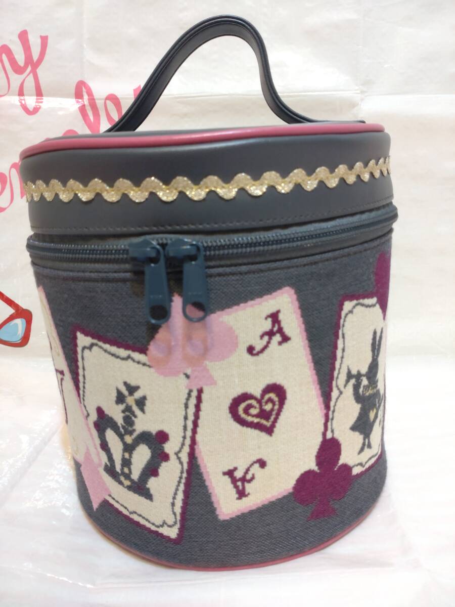 シャーリーテンプル トランプアリスゴブランバニティバッグ グレー拍卖