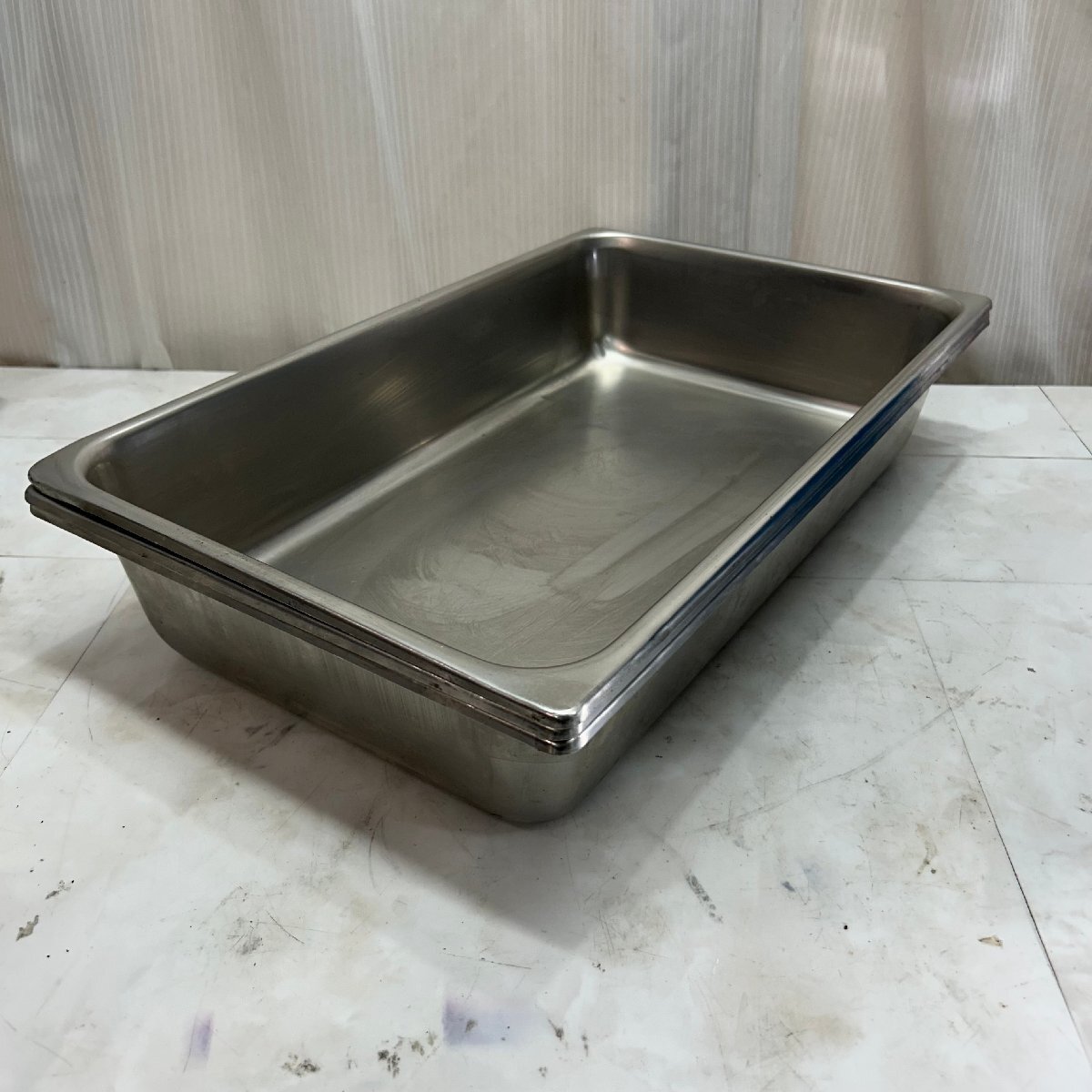 &OG& SUGICO スギコ ステンレス ホテルパン 1/1 530×325×H100mm 約12.8L 18-8 SH-1904 3点セット バット 厨房器具 業務用 NSF &H-251143拍卖