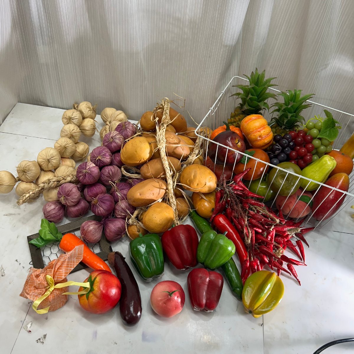 &OG& 野菜 果物 フルーツ サンプル ディスプレイ フェイクフード 模型 食品サンプル 大量 まとめ そっくり インテリア おもちゃ &H-251151拍卖