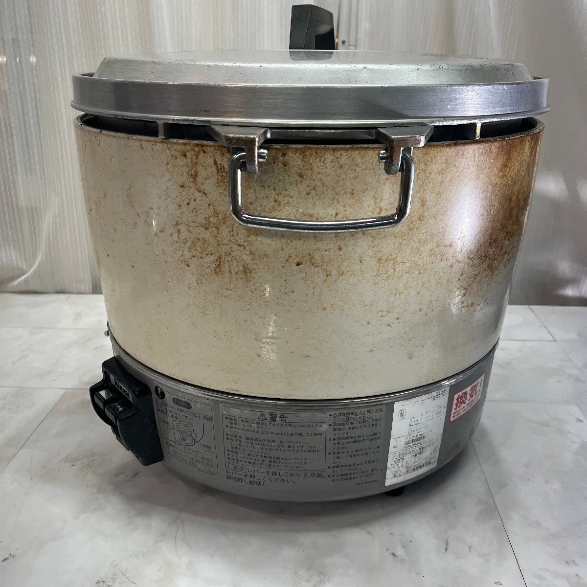 =OG= 業務用ガス炊飯器 都市ガス リンナイ RR-30S1 厨房機器 3升 火花確認済み =B-251122拍卖