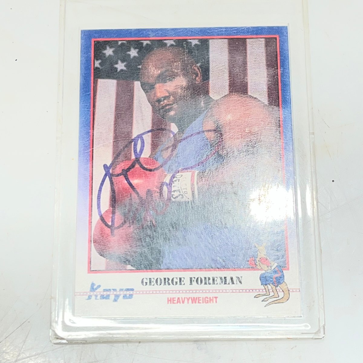 =M= ジョージ・フォアマン 直筆サイン カード プロボクサー 実業家 当時物 希少品 コレクション =B-251137拍卖