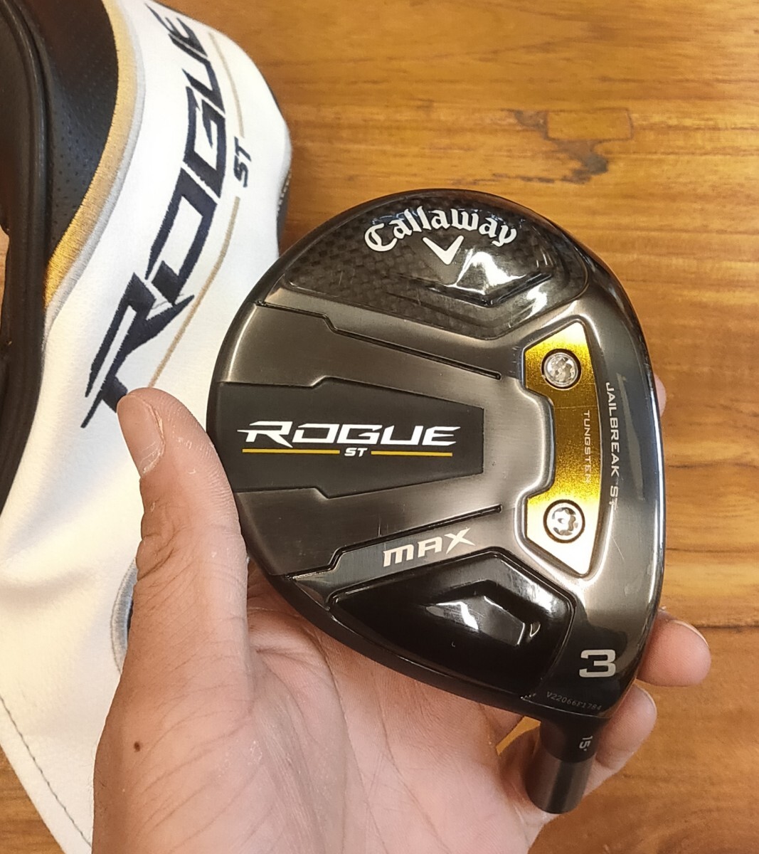 良品 キャロウェイ ROGUE ST MAX 3W 15° ヘッドのみ カバーあり フェアウェイウッド ローグ拍卖