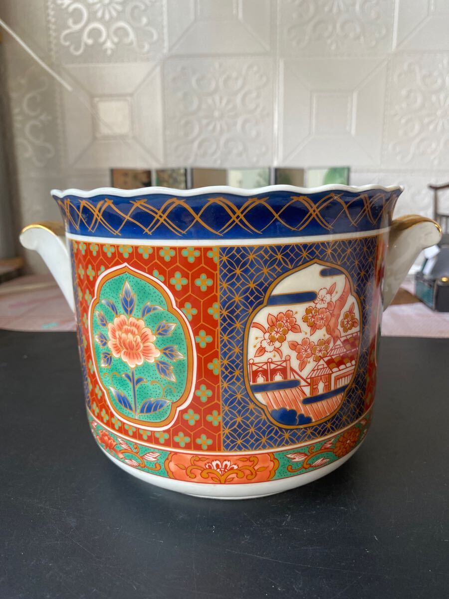 華やかな金彩の楕円形皿 龍峰窯 祥瑞花丸紋 古美術拍卖