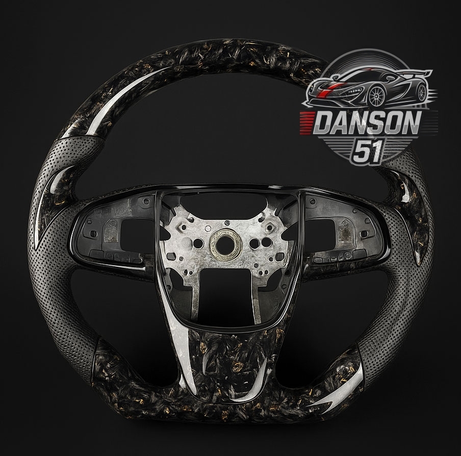 送料無料 フォージドカーボン・パンチングレザー ホンダ シビックタイプR FK8 ステアリング スイッチカバー付く拍卖