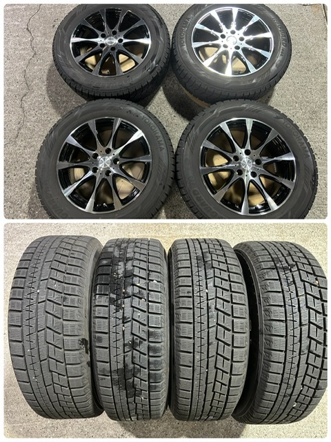 【送料無料】114.3 5H 7J ET38 社外ホイール DEEP IMPACT 225/60R17 IG60 19年 中古スタッドレスタイヤ アルファード ヴェルファイア(F)拍卖