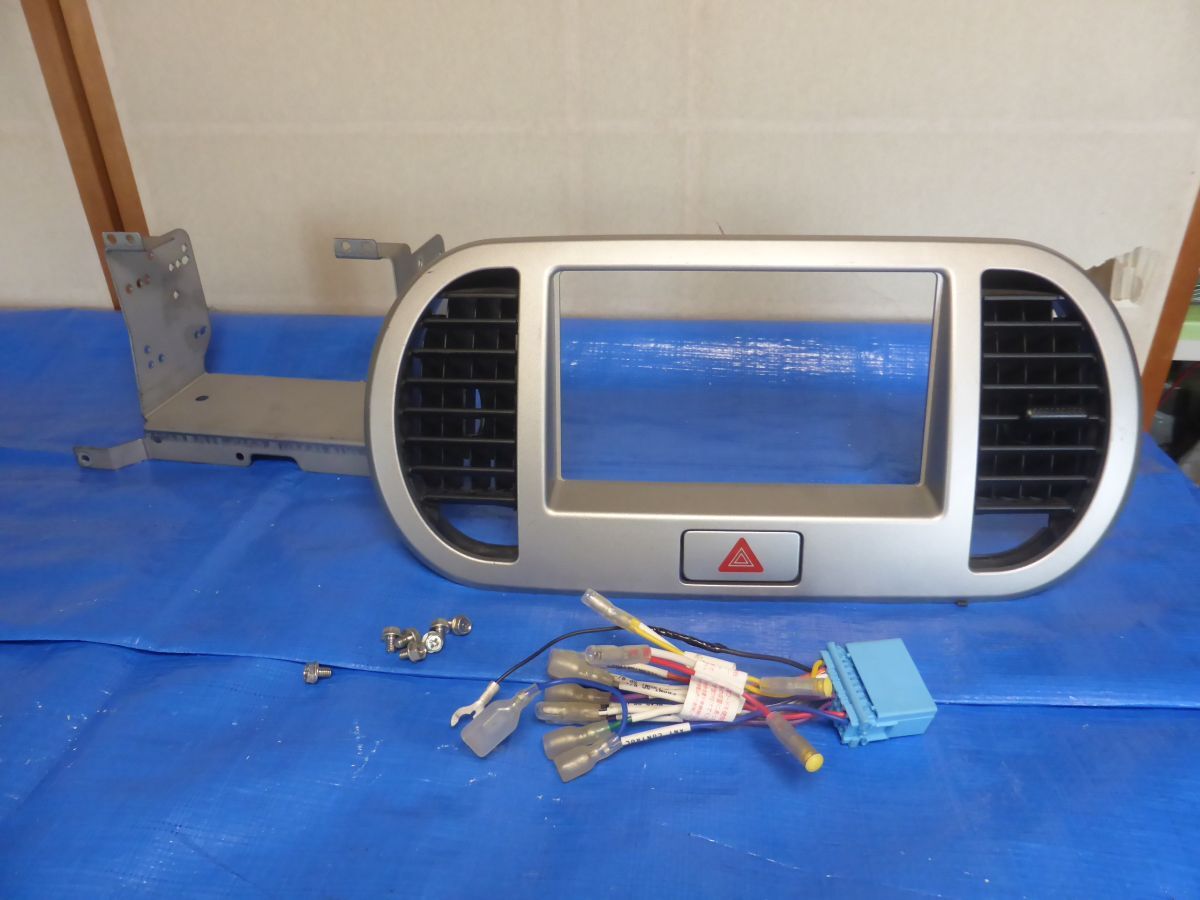 ほ 91 MRワゴン MF22S ★ センターパネル オーディオパネル 社外2DINナビ・オーディオ モコ MG22S拍卖