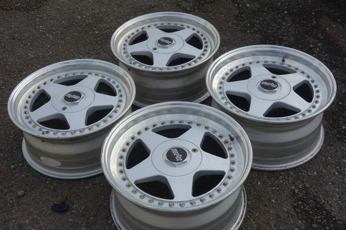 当時物 ハイソ WORK RADBOTE 16インチ 7J 8J +38 +41 PCD114.3 4穴 4H 4本 GX71 GZ10 MZ11 MZ12 GA61 GX61 AE86旧車拍卖