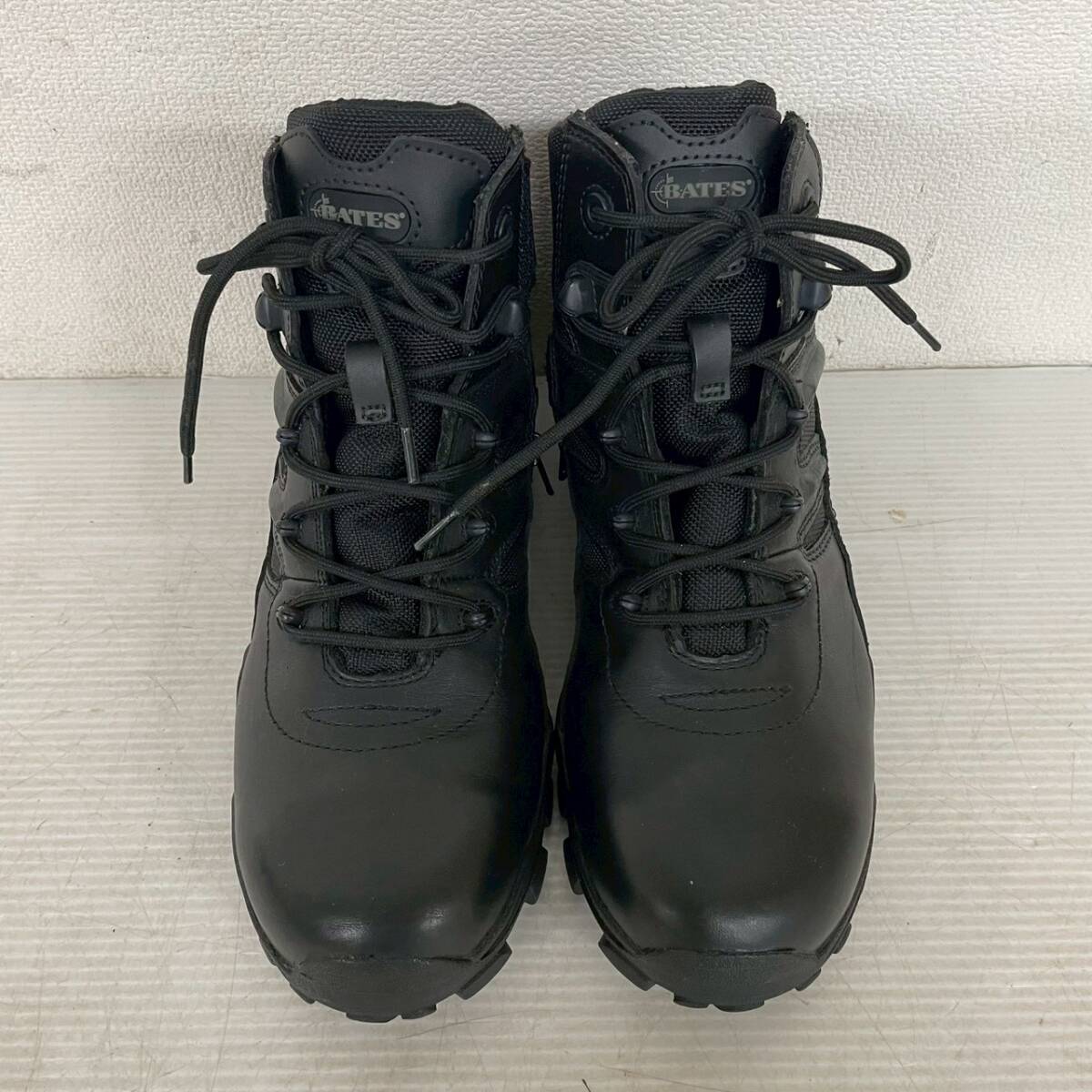 BATES ベイツ E02346 8 1/2 delta-6 極美品 サイドジップ ブラック 中古 古着 タクティカルブーツ 状態良好 メンズ シューズ Y2407拍卖