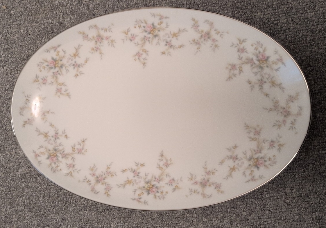 大皿 NORITAKE CHINA JAPAN 5802 ARLENE ノリタケ ピンクローズ 昭和レトロ プレート拍卖