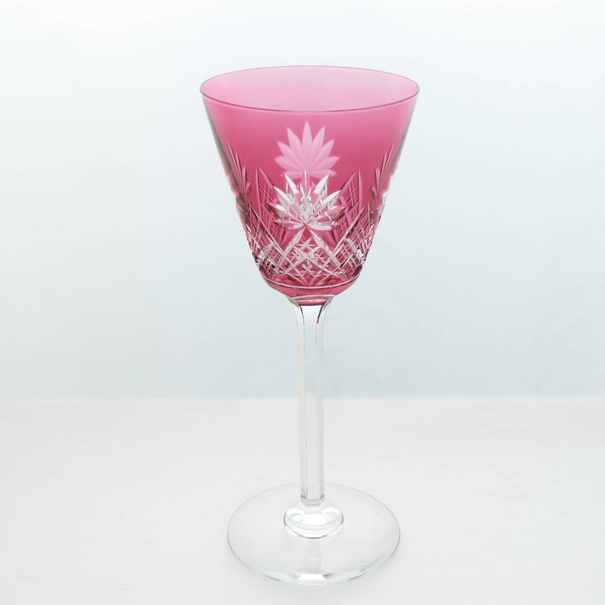 ヴァル・サン・ランべールのヴィンテージワイングラス/ゴブレット/クリスタルガラス/酒器/食器/ディスプレイ/飾り/インテリア雑貨/AL-0859拍卖