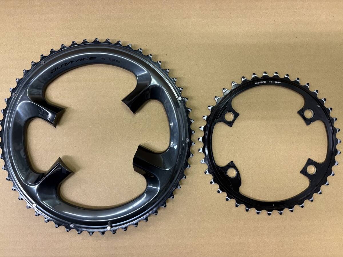シマノ デュラエース SHIMANO DURA-ACE FC-R9100用 チェーンリング53/39 11s 中古品拍卖