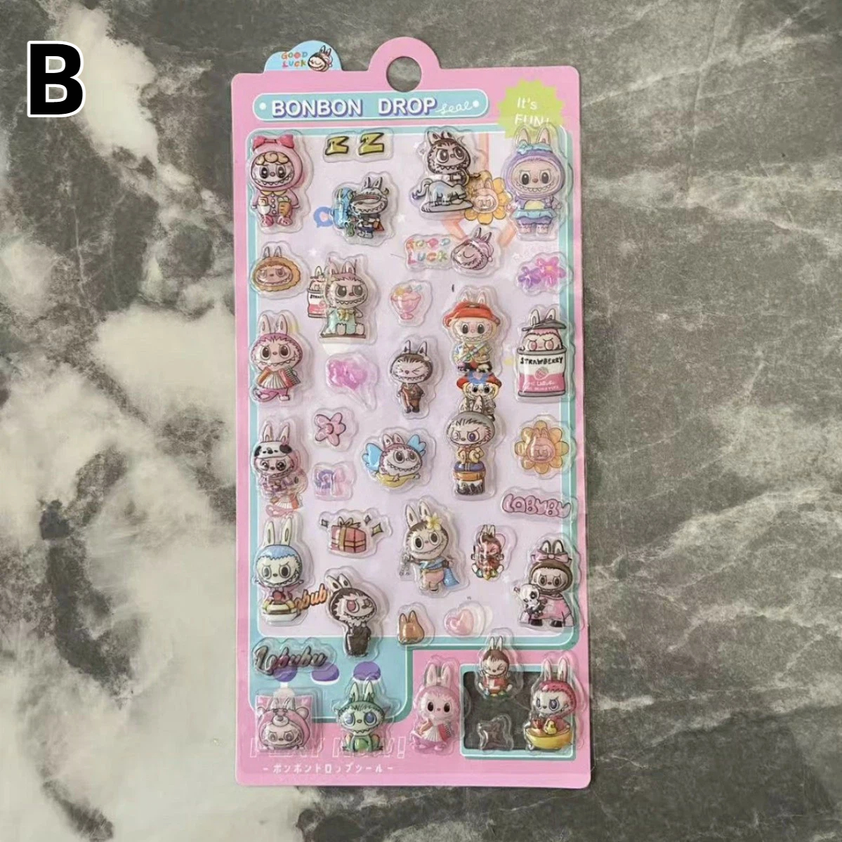 3Dラブブラブブステッカー 可愛い 創作 オリジナル 落書き f'd拍卖