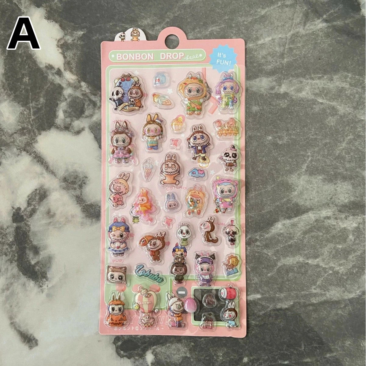 3Dラブブラブブステッカー 可愛い 創作 オリジナル 落書き 防水 スマホケース 手帳 スーツケース ノートパソコン d's拍卖