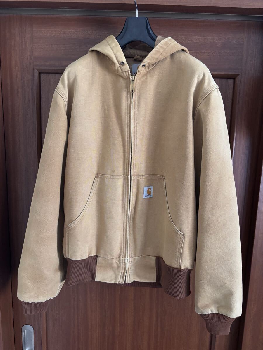 USA製 Carhartt カーハート アクティブジャケット ダック active jacket j131BRN S (デトロイト サンタフェ 100 125 周年拍卖